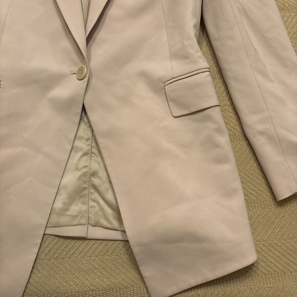 Theory Blazer womens Size 4 Dusty Pink Single Breast Career Formal Workwear - Picture 2 of 7